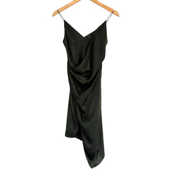 Style Stalker Trinity Dress size XS Green Draped Asymmetrical Mini Sleeveless - Picture 4 of 10